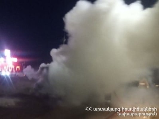 Վարդենիսում մեքենա է այրվել