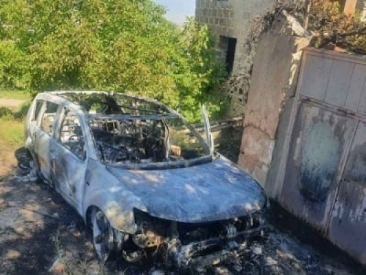 Ձորաղբյուր գյուղում ավտոմեքենա է այրվել