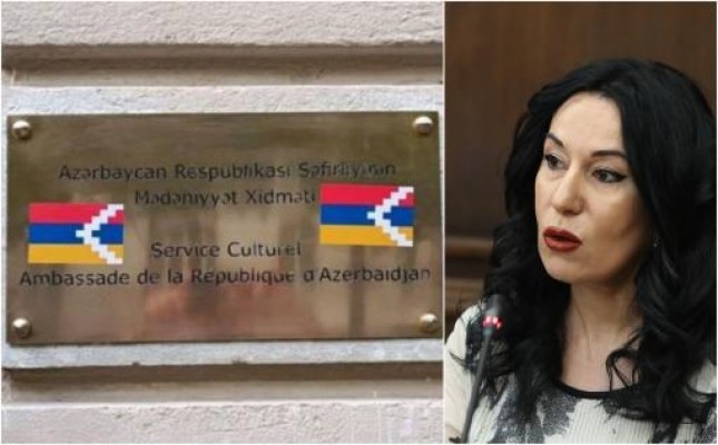 Փարիզում Ադրբեջանի հյուպատոսության ցուցանակին փակցվել է Արցախի դրոշը․ դիմել են ոստիկանություն