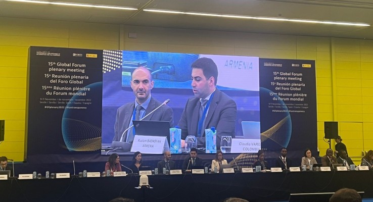 ՊԵԿ նախագահը մասնակցում է Տնտեսական համագործակցության և զարգացման կազմակերպության գլոբալ ֆորումի լիագումար ժողովին