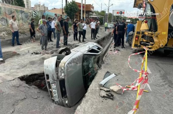 27-ամյա վարորդը Lada-ով կիսակողաշրջված վիճակում հայտնվել է փոսում, օգնության են հասել քաղաքացիները. shamshyan.com