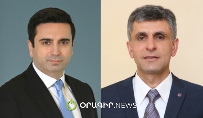 Ալեն Սիմոնյանը շնորհավորել է Արցախի ԱԺ նորընտիր նախագահին