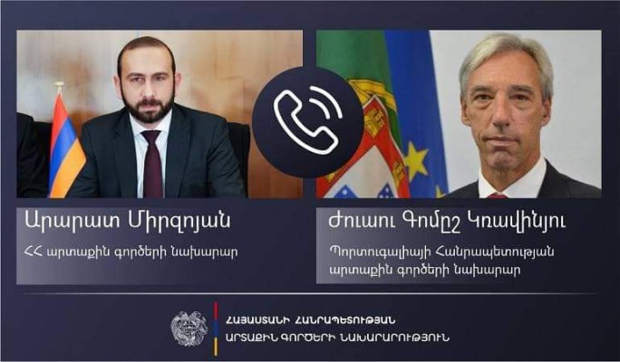 Արարատ Միրզոյանը Պորտուգալիայի ԱԳ նախարարի հետ քննարկել է ԼՂ-ում ստեղծված իրավիճակը