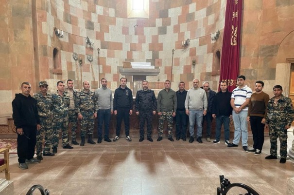 Փրկարարները Ստեփանակերտի Մայր տաճարում այսօր աղոթք են բարձրացրել