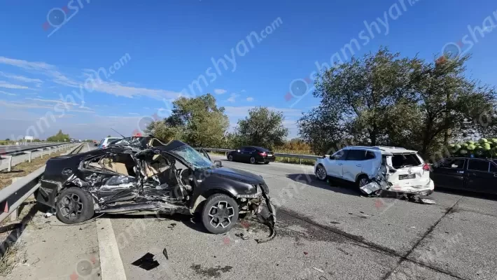 Խոշոր ավտովթար՝ Արարատի մարզում. կա 5 վիրավոր. shamshyan.com