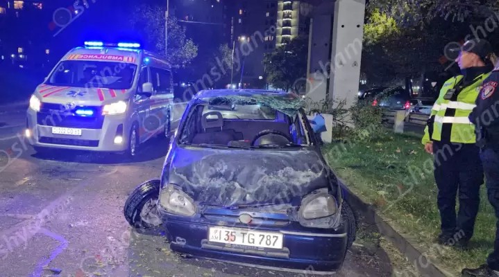 Խոշոր ավտովթար՝ Երևանում. կա վիրավոր. shamshyan.com