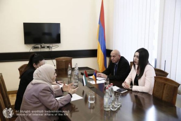 ԱՄԷ-ն պատրաստակամ է աջակցել ՀՀ ՆԳ նախարարությանը. փոխնախարարն ընդունել է արտակարգ և լիազոր դեսպանին