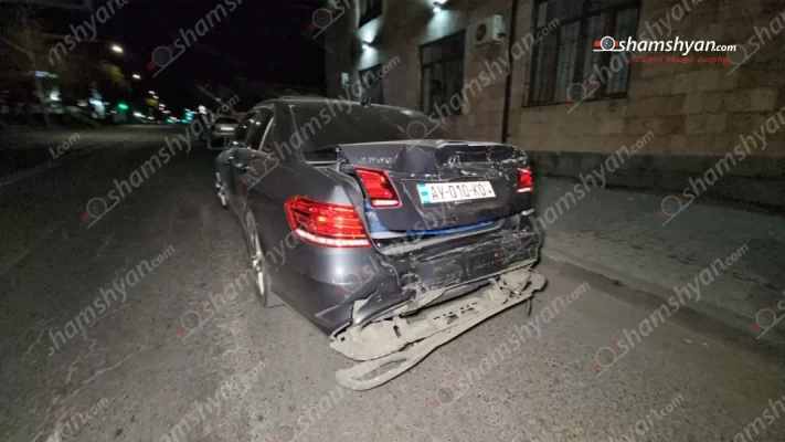 Երևանում բախվել են Chevrolet-ն ու Mercedes-ը. վարորդները եղել են խմած. shamshyan.com