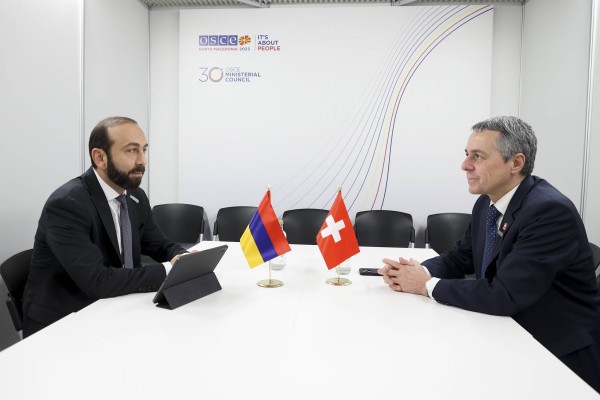 ՀՀ ԱԳ նախարարի և Շվեյցարիայի արտաքին հարաբերությունների դաշնային դեպարտամենտի ղեկավարի հանդիպումը