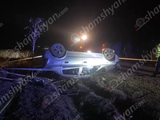 Արարատի մարզում Opel-ը կողաշրջված հայտնվել է երթևեկելի գոտուց դուրս. կա 4 վիրավոր. shamshyan.com