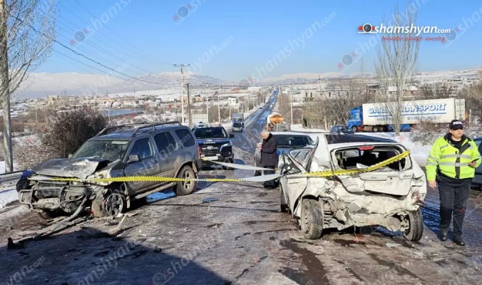 Խոշոր ավտովթար՝ Ձորաղբյուր-Աբովյան ճանապարհին. կան վիրավորներ. shamshyan.com