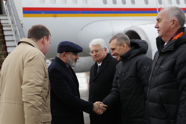 Փաշինյանը ժամանել է Սանկտ Պետերբուրգ