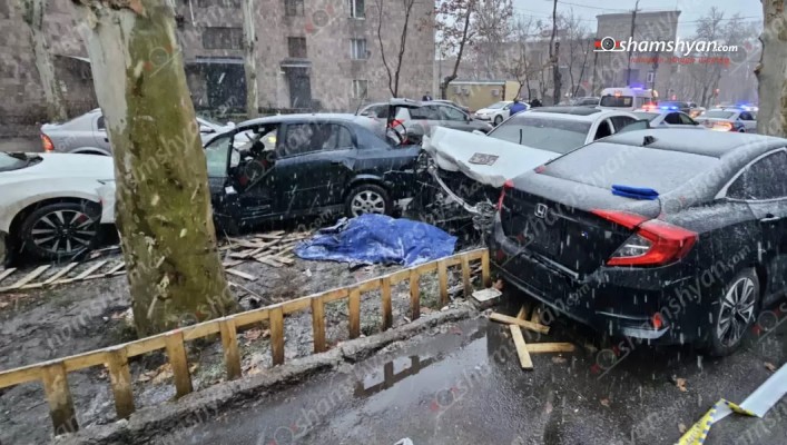 Երևանում բախվել են 4 ավտոմեքենա. կա 1 զոհ, 3 վիրավոր. shamshyan.com