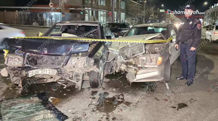 Երևանում բախվել են 2 «Mercedes»-ներ․ կա վիրավոր. shamshyan.com