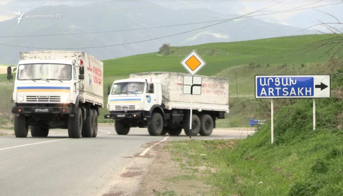 Ռուս խաղաղապահների շարասյունը Լեռնային Ղարաբաղից շարժվել է Հայաստան