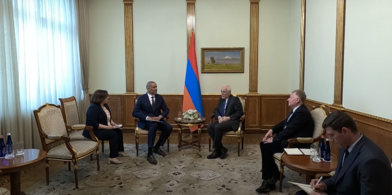 Վահագն Խաչատուրյանն ընդունել է Հայաստանում Եվրոպայի խորհրդի գրասենյակի նորանշանակ ղեկավարին