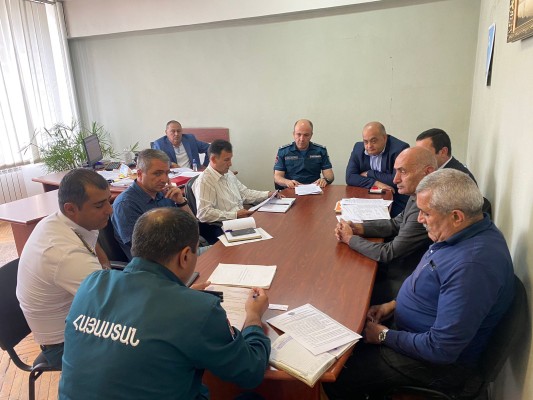 Կոտայքի մարզպետարանում անցկացվել է շտաբային ուսումնավարժություն