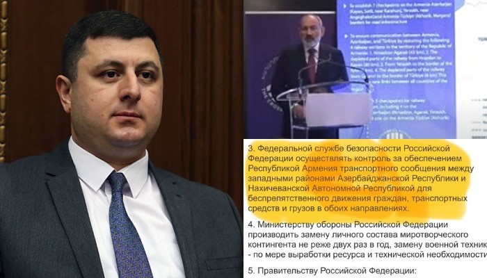 ՀՀ կառավարիչը նոյեմբերի 9-ի փաստաթղթի 9-րդ կետի վերաբերյալ կեղծիք պարունակող ձևակերպումներ է արել