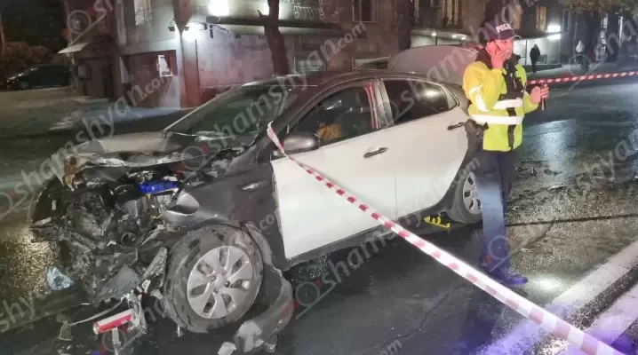 Երևանում բախվել են Kia Forte-ն ու Opel Astra-ն․ կան վիրավորներ․ shamshyan.com
