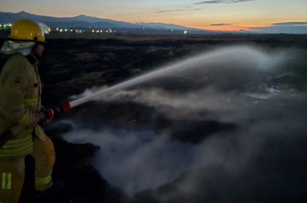Հրդեհ՝ Տորֆավան գյուղի տորֆի դաշտերում