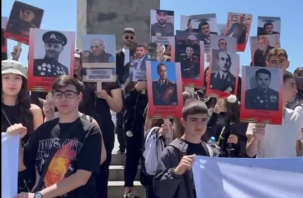 «Հայաստան-Արցախ» ՀԵՄ-ը և «Կամուրջ» ՔՆ-ը այսօր մասնակցել են Հաղթանակի 80-ամյակին նվիրված քայլերթին