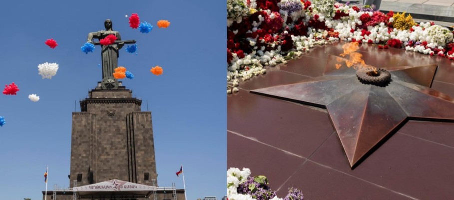 «Անմահ Գնդի» հաղթական քայլերթին Երևանում ռեկորդային թվով մասնակիցներ կային
