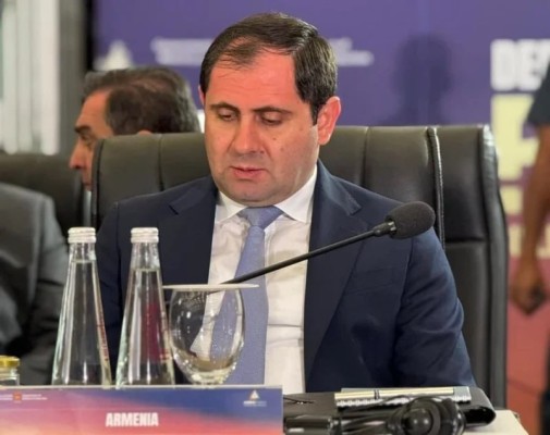 Պապիկյանն իր ելույթում խոսել է միջազգային խաղաղապահ գործընթացներին Հայաստանի աջակցության մասին
