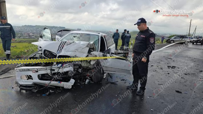 Աբովյան-Ձորաղբյուր ճանապարհին բախվել են «BMW»-ն ու «Opel»-ը. կան վիրավորներ. shamshyan.com