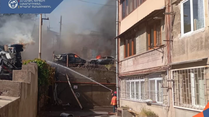 Երևանի Սիլվա Կապուտիկյան փողոցում բռնկված հրդեհը մարվել է