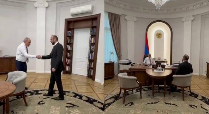 Նիկոլ Փաշինյանը հանդիպել է ԱԳ նախարար Արարատ Միրզոյանի հետ