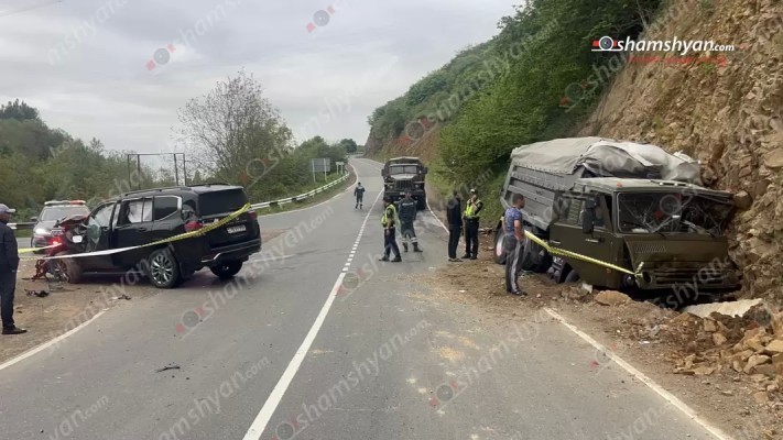 Տաթև-Լծեն խաչմերուկում բախվել են «Toyota Land Cruiser»-ը և «КамАЗ»-ը․ կան վիրավորներ․ shamshyan.com