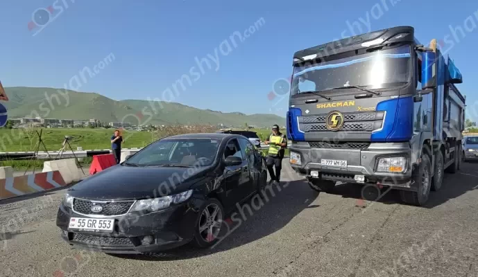Ավտովթար՝ Գեղարքունիքի մարզում․ բախվել են Kia-ն ու SHACMAN բեռնատարը․ shamshyan.com