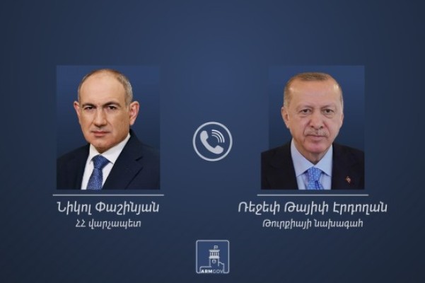 Փաշինյանը հեռախոսազրույց է ունեցել Էրդողանի հետ