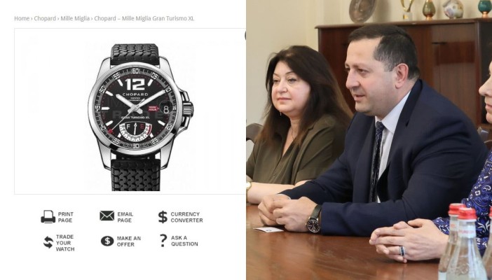 ԵՊՀ-ի ՔՊ-ական ռեկտորը կրկին կրում է թանկարժեք ժամացույցը