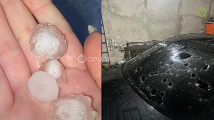 Այգիներ, տանիքներ, մեքենաներ․ Նոյեմբերյանում հաշվում են ավերիչ կարկուտի վնասները