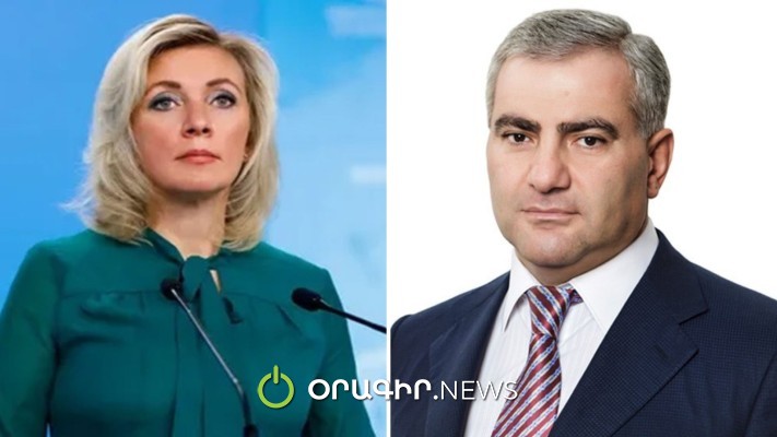Զախարովան կրկին իր աջակցությունն է հայտնել Սամվել Կարապետյանին