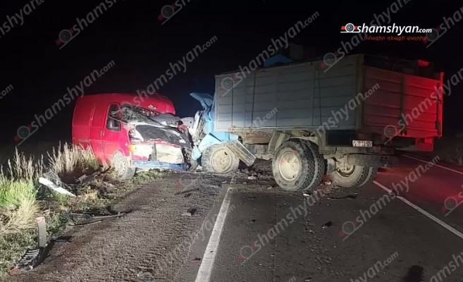 Սյունիքում բախվել են Ford Transit-ն ու GAZ 53-ը. կա 1 զոհ, 3 վիրավոր. shamshyan.com