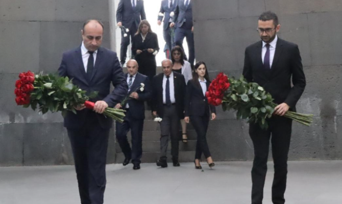 Վրաստանի ՆԳ նախարարն այցելել է Հայոց ցեղասպանության հուշահամալիր