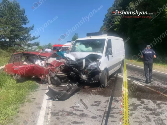 Վանաձոր-Դիլիջան ճանապարհին բախվել են «Mercedes Sprinter»-ն ու «ՎԱԶ 2104»-ը. կա 2 զոհ, 1 վիրավոր. shamshyan.com