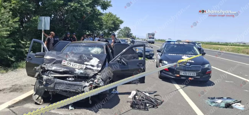 Երևան-Արմավիր ճանապարհին բախվել են «Lada Priora»-ն և «ՎԱԶ 2114»-ը․ 5 վիրավորներից 2-ը անչափահասներ են․ shamshyan.com