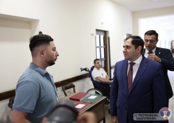 Սուրեն Պապիկյանին ներկայացվել է «Զինվորի տան» նորակառույց կենցաղային ռեաբիլիտացիայի կենտրոնը