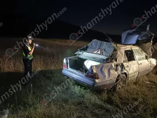 Ողբերգական ավտովթար՝ Արագածոտնի մարզում. 20-ամյա և 21-ամյա տղաների կյանքը փրկել չի հաջողվել․ shamshyan.com