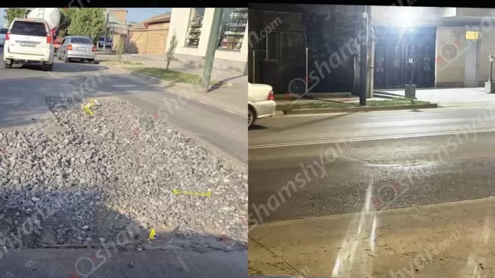 Մասիսում ողբերգական ավտովթարից հետո միայն «մարդաբոյ» փոսն ասֆալտապատեցին. shamshyan.com