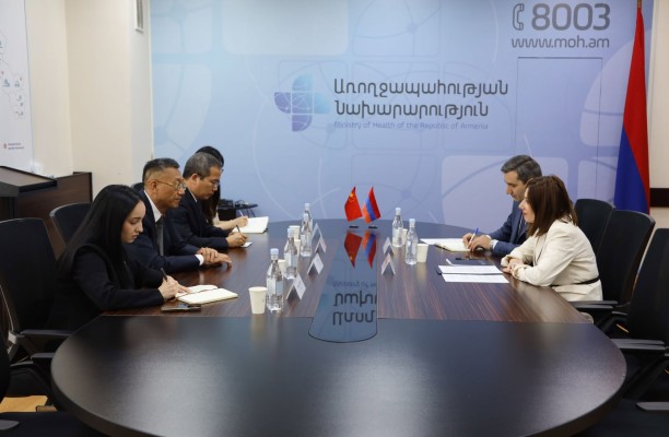Անահիտ Ավանեսյանը Չինաստանի դեսպանի հետ քննարկել է հայ-չինական բժշկական կենտրոն հիմնելու գաղափարը