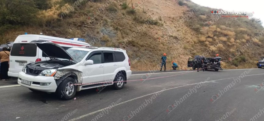 Վայոց ձորի մարզում բախվել են «Lexus GX470»-ը և «Seat Cordoba»-ն․ shamshyan.com