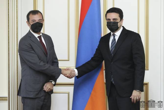 Ալեն Սիմոնյանը հյուրընկալել է Իտալիայի արտակարգ և լիազոր դեսպանին