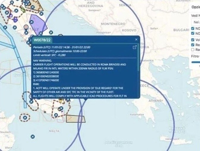 Փակվել է գրեթե ողջ Միջերկրական ծովն ու դրա օդային տարածքը