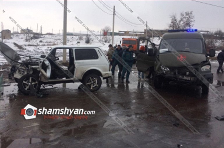  Բախվել են ՊՆ շտապօգնության Գազելն ու Նիվան․ կան վիրավորներ. shamshyan.com